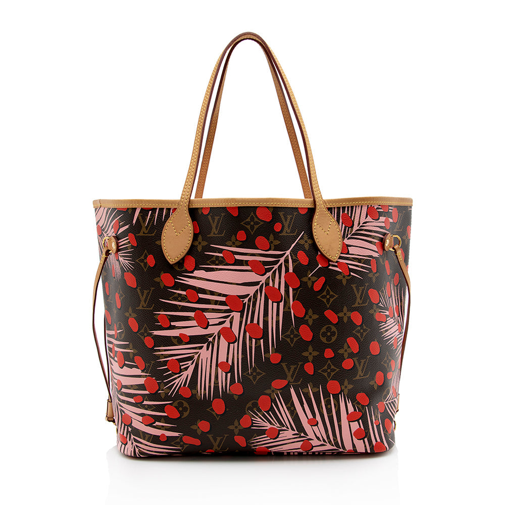 Louis Vuitton Limited Edition Monogram Canvas Jungle Dots Neverfull MM Tote - photo 1