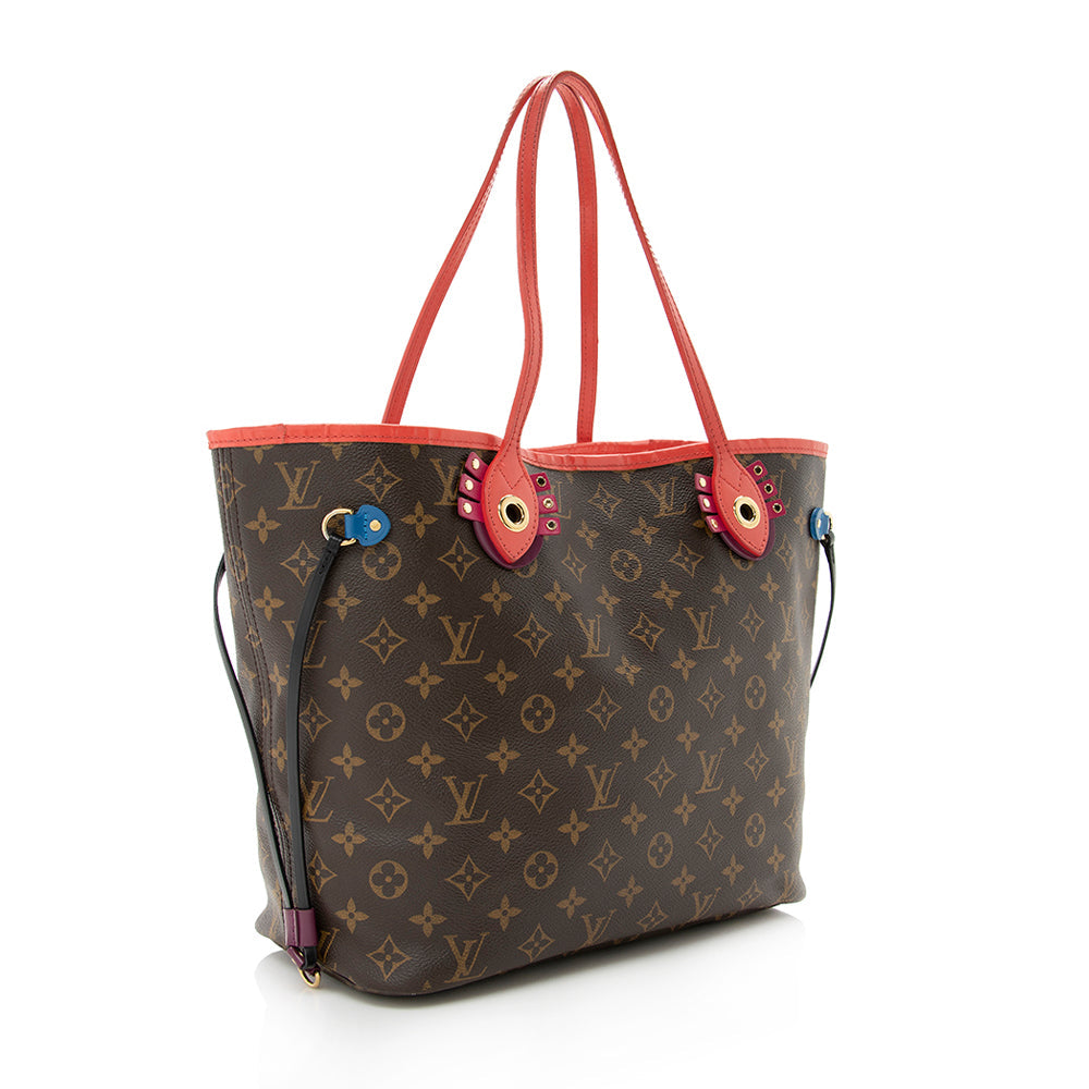 Louis Vuitton Limited Edition Monogram Canvas Totem Neverfull MM Tote - image 2