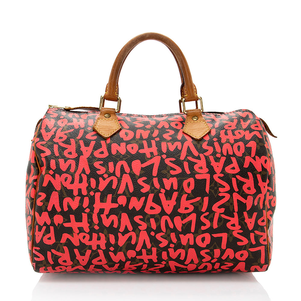 Louis Vuitton Limited Edition Monogram Graffiti Speedy 30 Satchel - photo 3