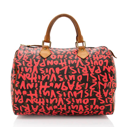 Louis Vuitton Limited Edition Monogram Graffiti Speedy 30 Satchel - photo 3