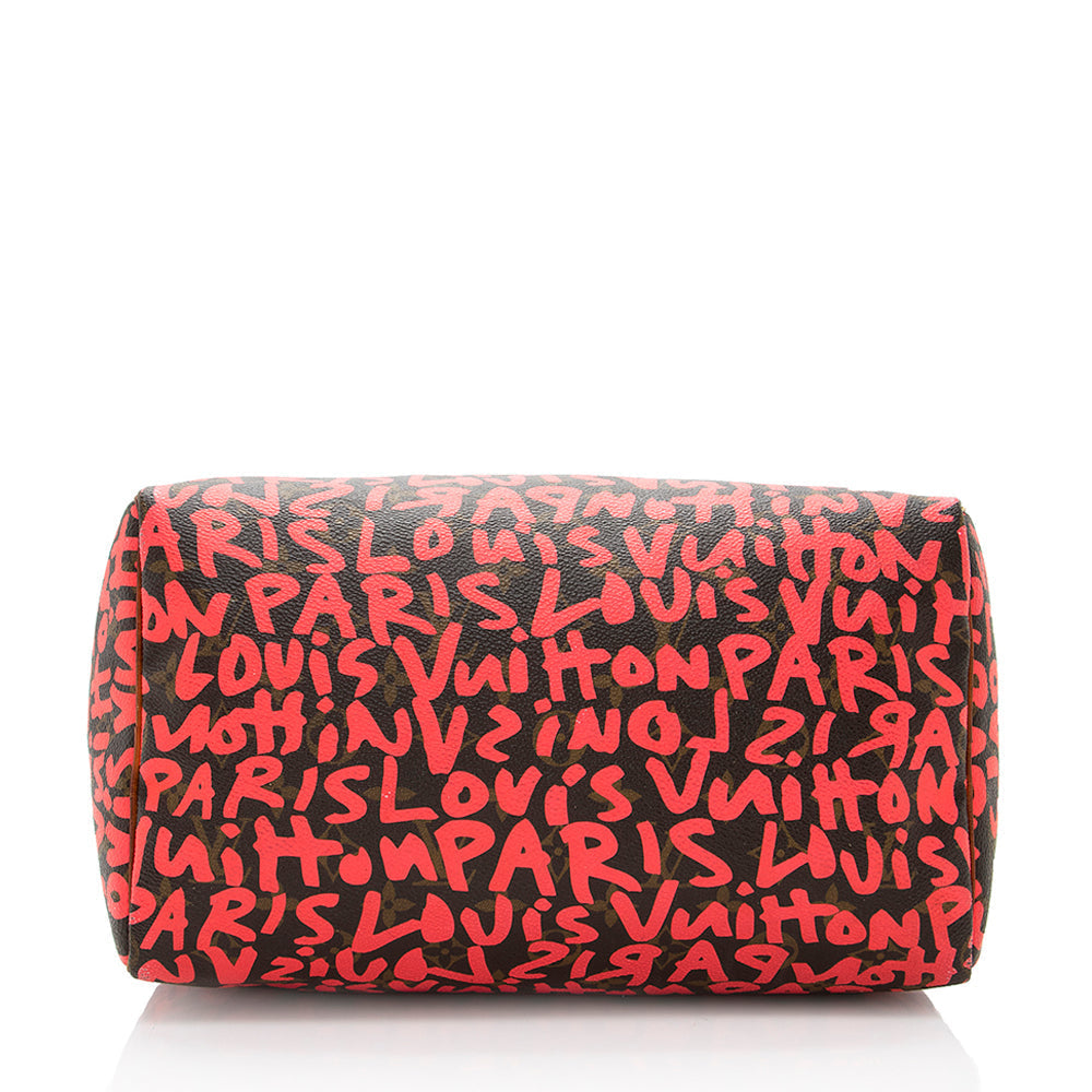 Louis Vuitton Limited Edition Monogram Graffiti Speedy 30 Satchel - photo 4