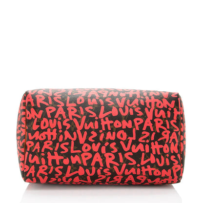 Louis Vuitton Limited Edition Monogram Graffiti Speedy 30 Satchel - photo 4