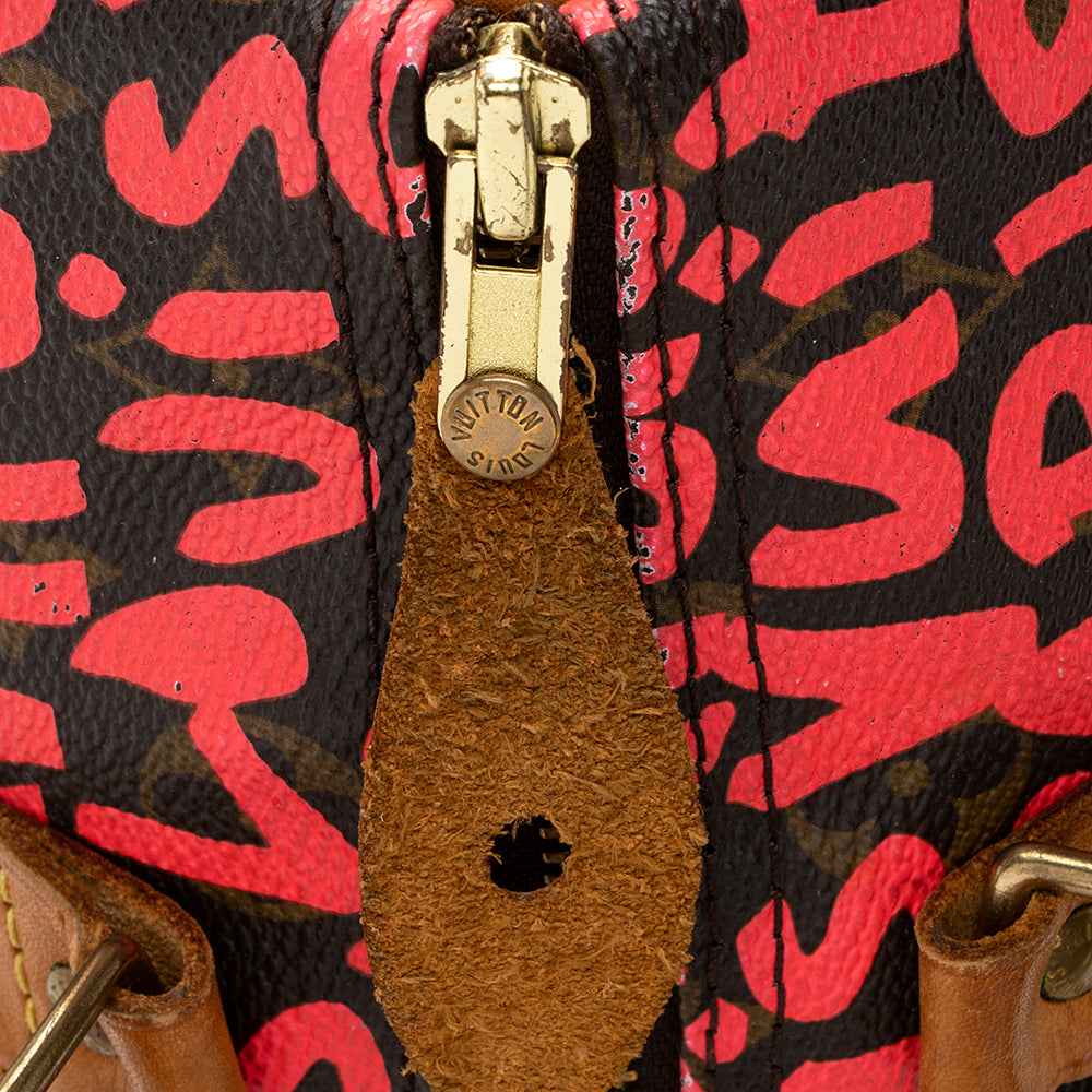 Louis Vuitton Limited Edition Monogram Graffiti Speedy 30 Satchel - photo 9
