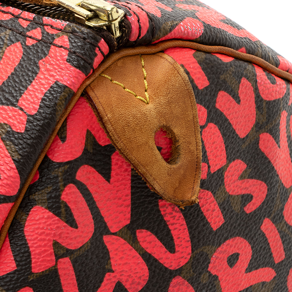 Louis Vuitton Limited Edition Monogram Graffiti Speedy 30 Satchel - photo 19