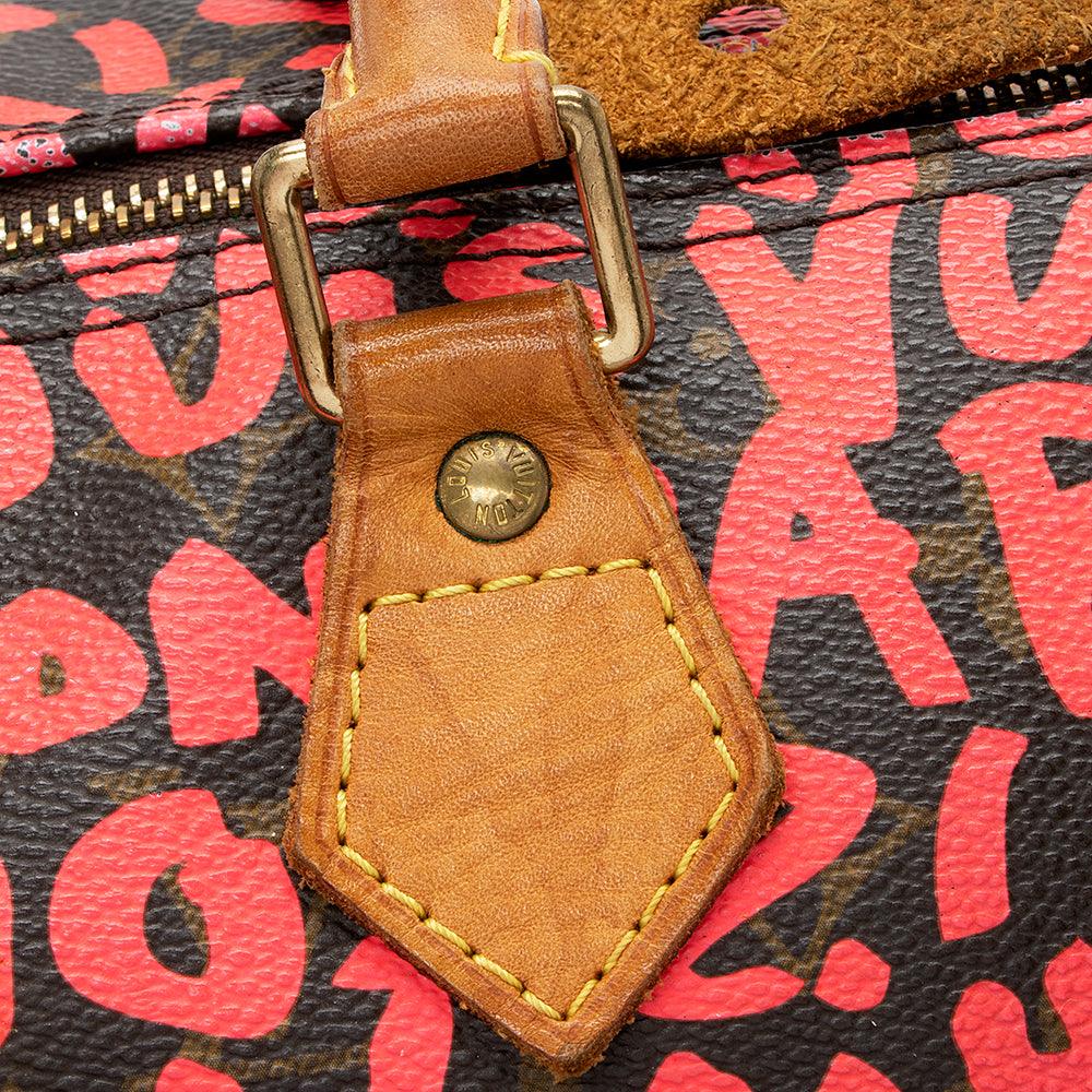 Louis Vuitton Limited Edition Monogram Graffiti Speedy 30 Satchel - photo 18