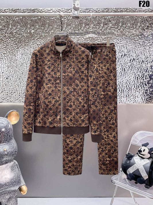 Louis Vuitton Monogram Bleached Effect Tracksuit Brown - photo 1