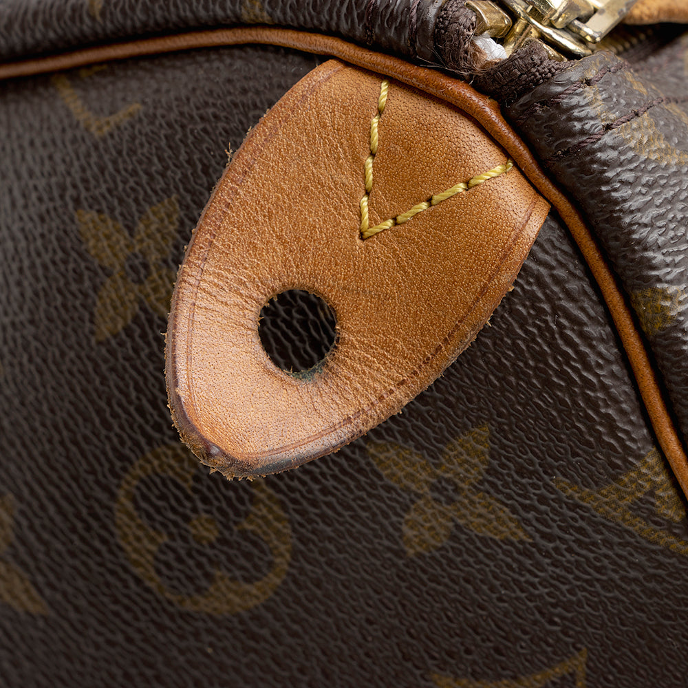 Louis Vuitton Vintage Monogram Canvas Speedy 30 Satchel - image 11