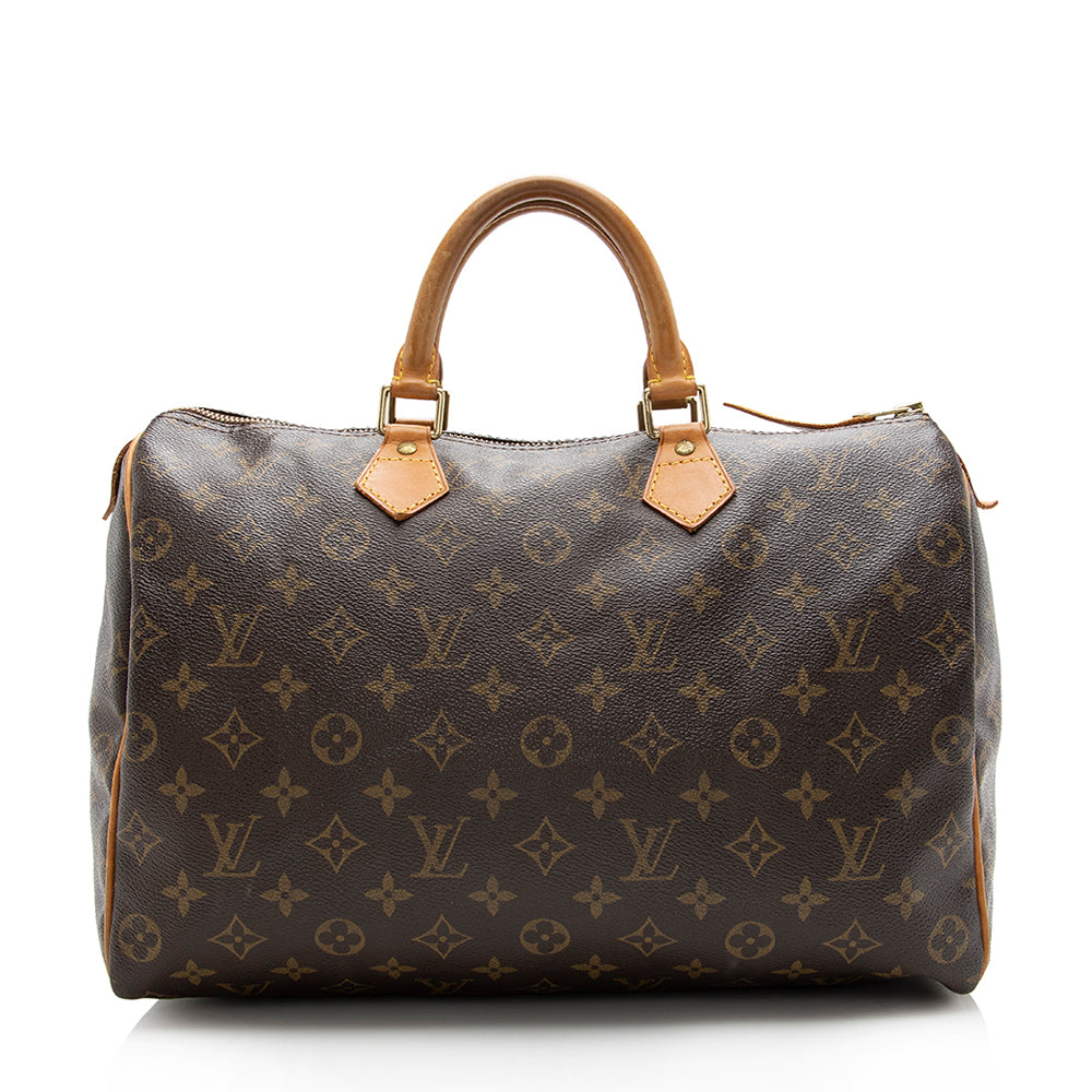 Louis Vuitton Monogram Canvas Speedy 35 Satchel - image 1