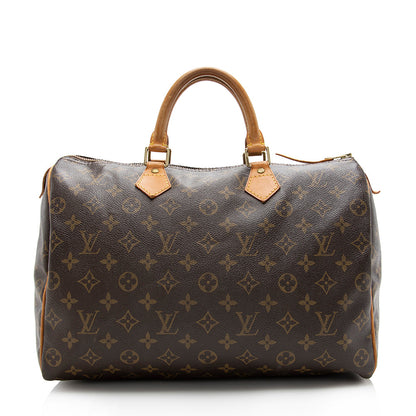 Louis Vuitton Monogram Canvas Speedy 35 Satchel - image 1