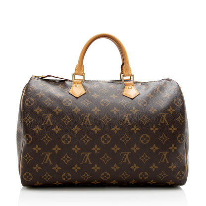 Louis Vuitton Monogram Canvas Speedy 35 Satchel - image 3