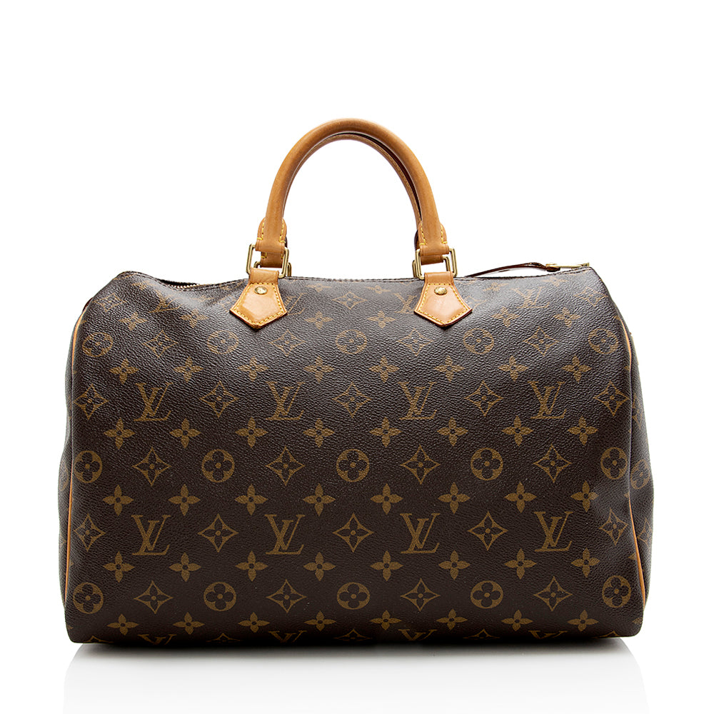 Louis Vuitton Monogram Canvas Speedy 35 Satchel - image 1