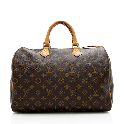 Louis Vuitton Monogram Canvas Speedy 35 Satchel - image 1
