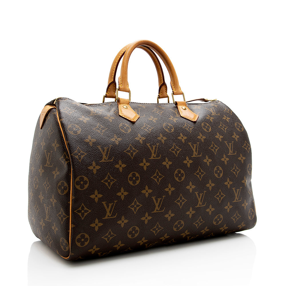 Louis Vuitton Monogram Canvas Speedy 35 Satchel - image 2
