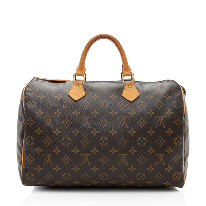 Louis Vuitton Monogram Canvas Speedy 35 Satchel - image 3
