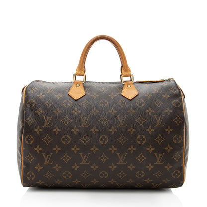 Louis Vuitton Monogram Canvas Speedy 35 Satchel - image 1