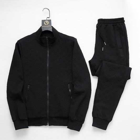 Louis Vuitton Monogram Embossed Technical Tracksuit Black - photo 1
