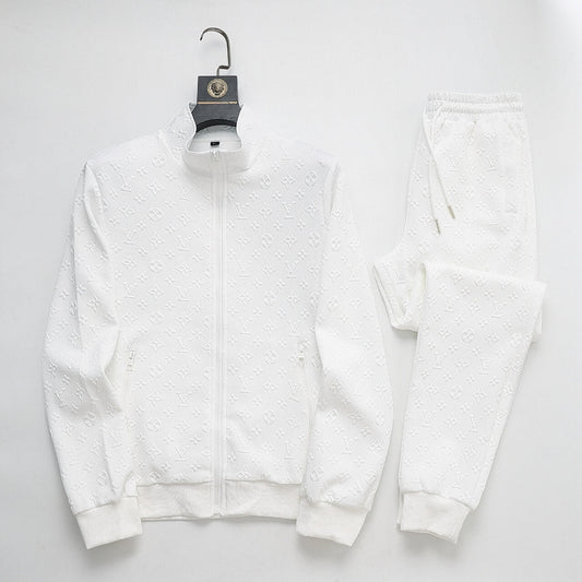 Louis Vuitton Monogram Embossed Technical Tracksuit White - photo 1
