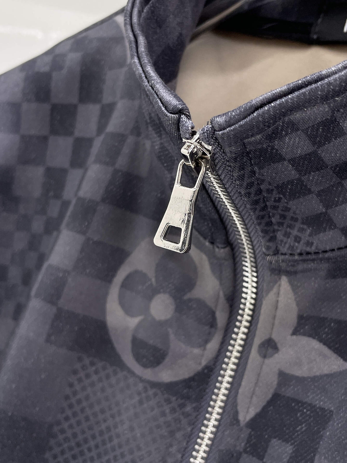 Louis Vuitton Monogram Patchwork Technical Jersey Tracksuit Grey Blue - photo 2