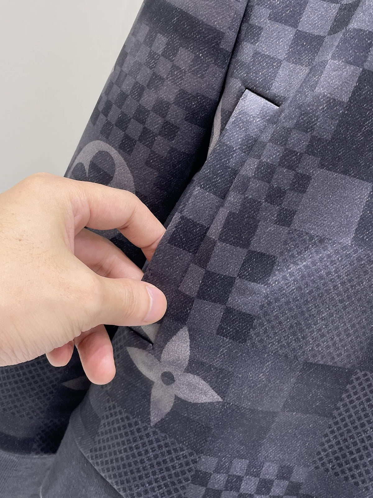 Louis Vuitton Monogram Patchwork Technical Jersey Tracksuit Grey Blue - photo 6