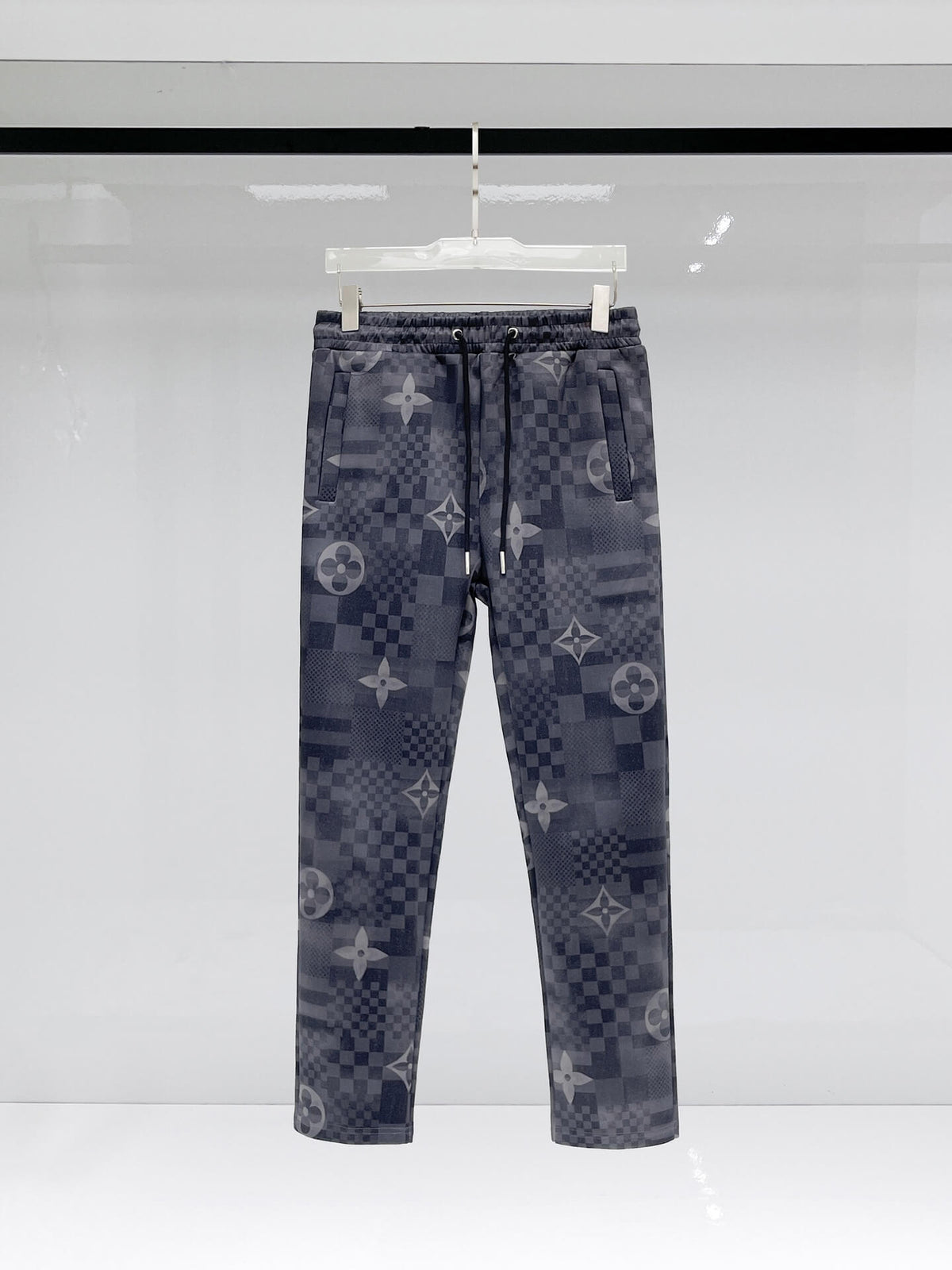 Louis Vuitton Monogram Patchwork Technical Jersey Tracksuit Grey Blue - photo 9