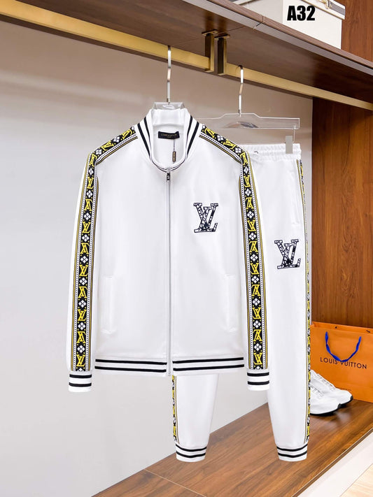 Louis Vuitton Oversized LV Patch Monogram Tape Tracksuit White - photo 1