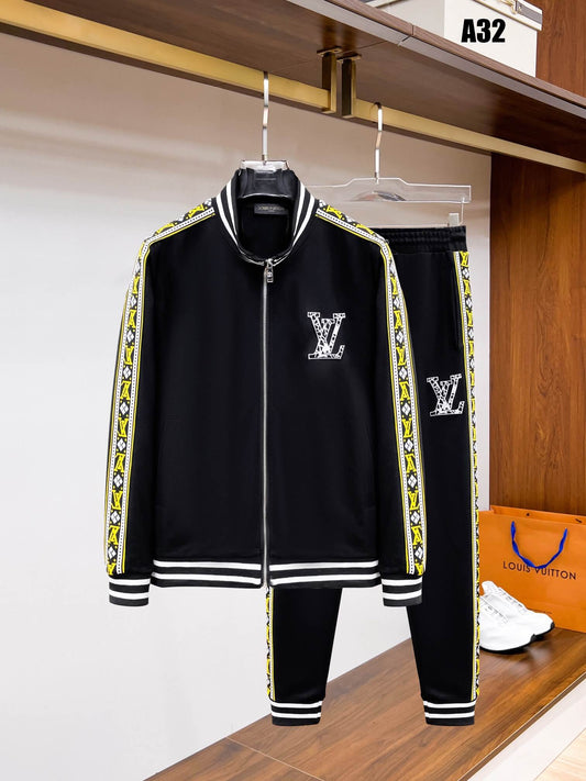 Louis Vuitton Oversized LV Patch Monogram Tape Tracksuit Black - photo 1