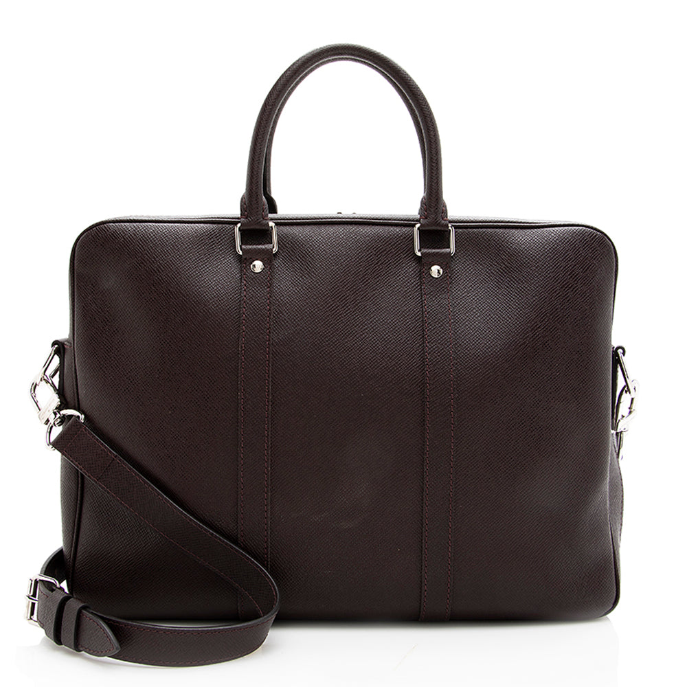 Louis Vuitton Taiga Leather Porte Documents Voyage Briefcase - photo 1