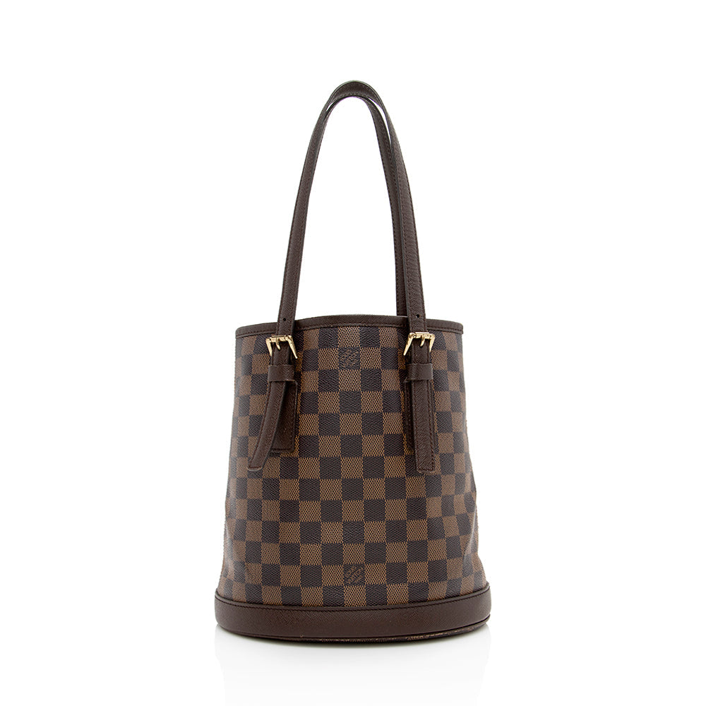 Louis Vuitton Vintage Damier Ebene Marais Bucket Tote - image 1
