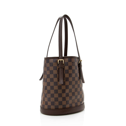 Louis Vuitton Vintage Damier Ebene Marais Bucket Tote - image 2