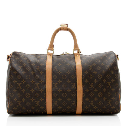 Louis Vuitton Vintage Monogram Canvas Bandouliere Keepall 50 Duffel Bag - photo 3