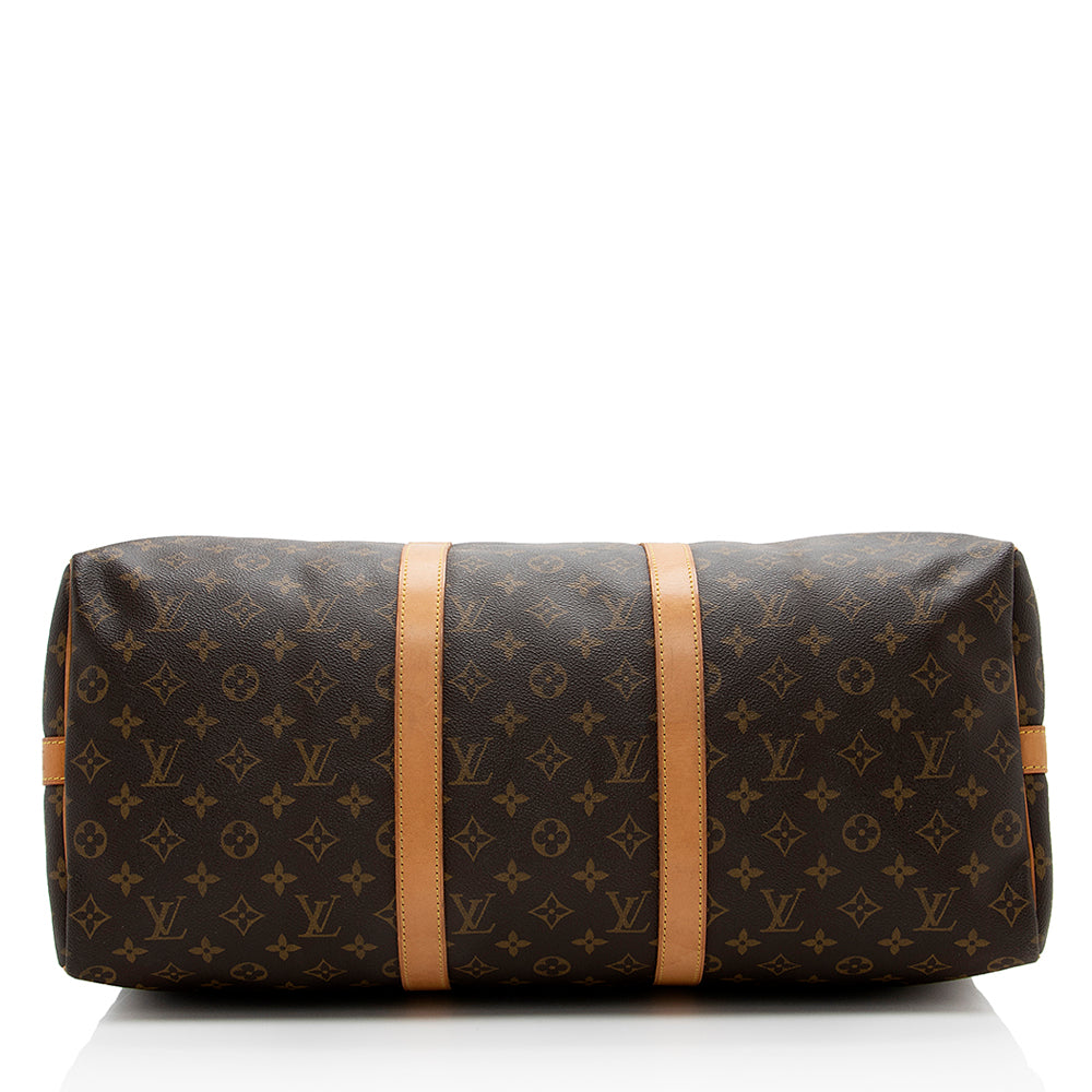 Louis Vuitton Vintage Monogram Canvas Bandouliere Keepall 50 Duffel Bag - image 4