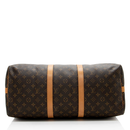 Louis Vuitton Vintage Monogram Canvas Bandouliere Keepall 50 Duffel Bag - image 4