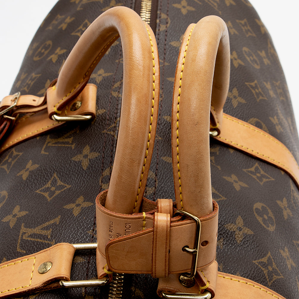 Louis Vuitton Vintage Monogram Canvas Bandouliere Keepall 50 Duffel Bag - image 11