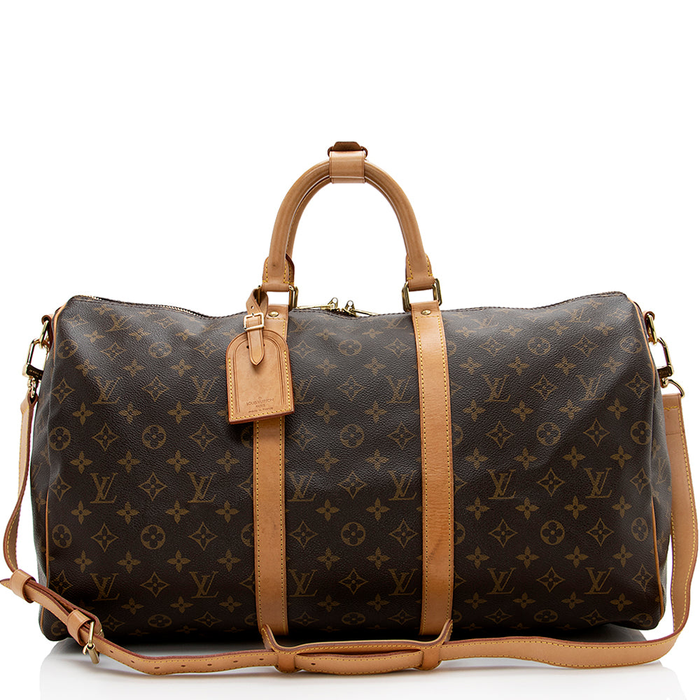 Louis Vuitton Vintage Monogram Canvas Bandouliere Keepall 50 Duffel Bag - photo 1