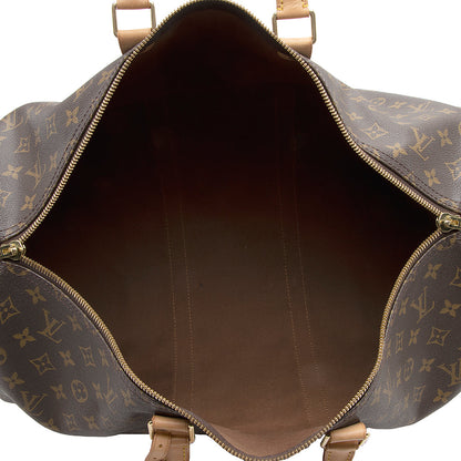 Louis Vuitton Vintage Monogram Canvas Bandouliere Keepall 50 Duffel Bag - image 6