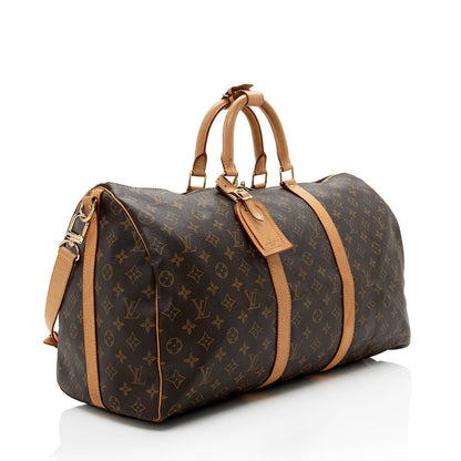 Louis Vuitton Vintage Monogram Canvas Bandouliere Keepall 50 Duffel Bag - photo 2