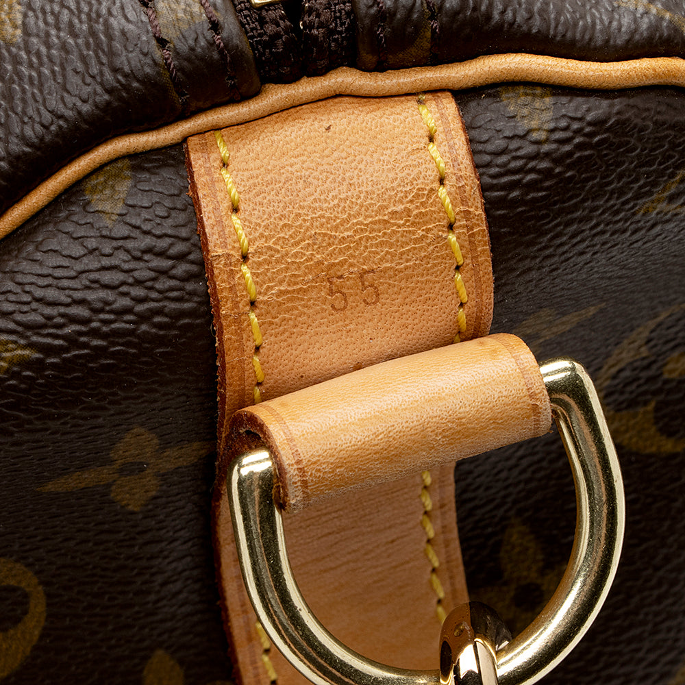 Louis Vuitton Vintage Monogram Canvas Keepall Bandouliere 55 Duffel Bag - photo 10