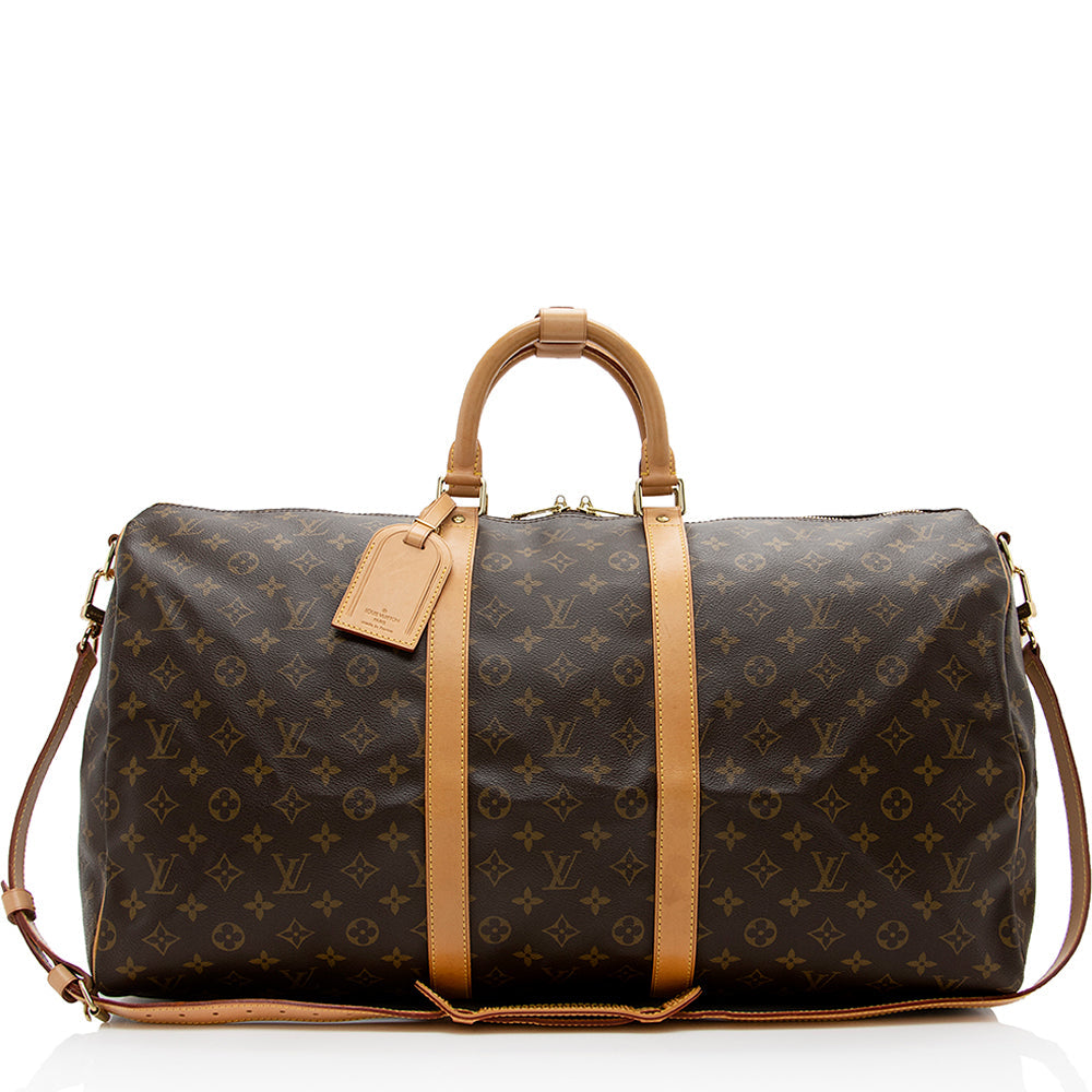 Louis Vuitton Vintage Monogram Canvas Keepall Bandouliere 55 Duffel Bag - photo 1
