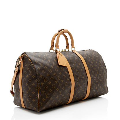 Louis Vuitton Vintage Monogram Canvas Keepall Bandouliere 55 Duffel Bag - photo 2
