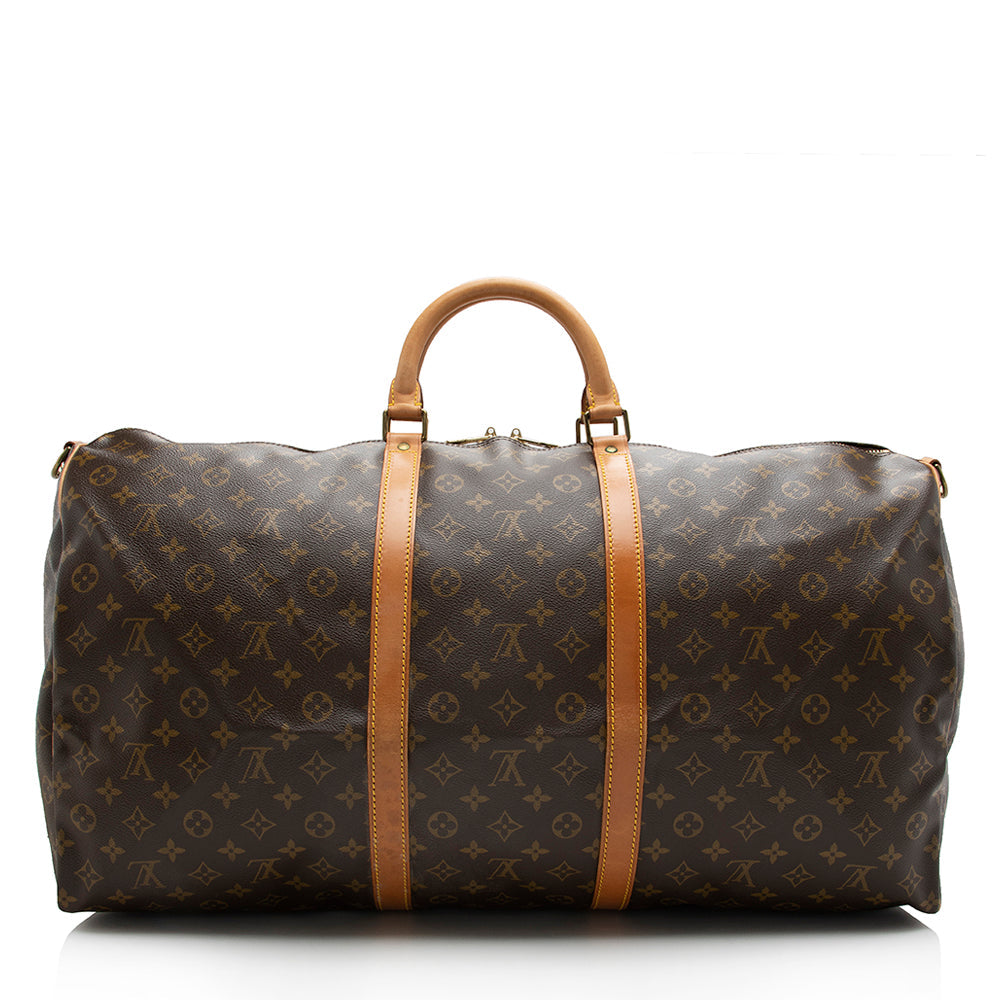 Louis Vuitton Vintage Monogram Canvas Keepall Bandouliere 60 Duffel Bag - photo 3