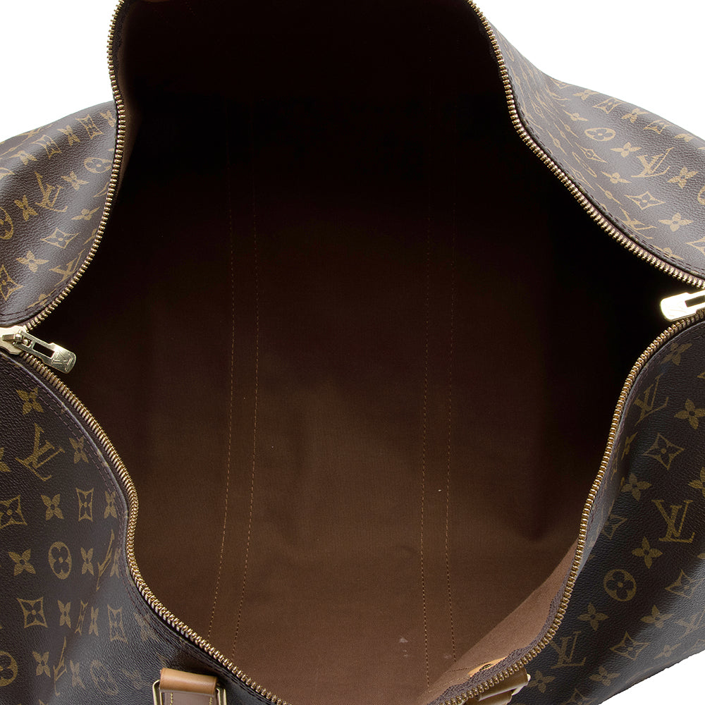 Louis Vuitton Vintage Monogram Canvas Keepall Bandouliere 60 Duffel Bag - image 6