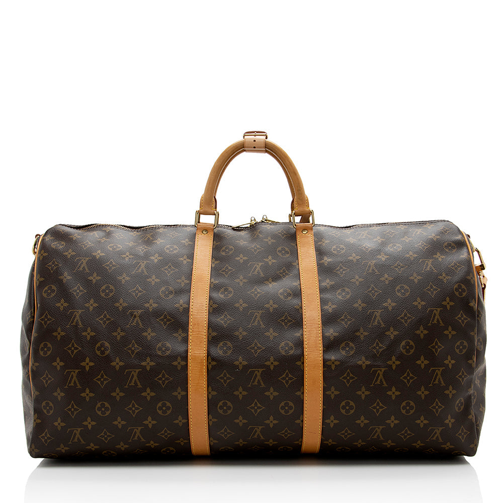 Louis Vuitton Vintage Monogram Canvas Keepall Bandouliere 60 Duffel Bag - image 3