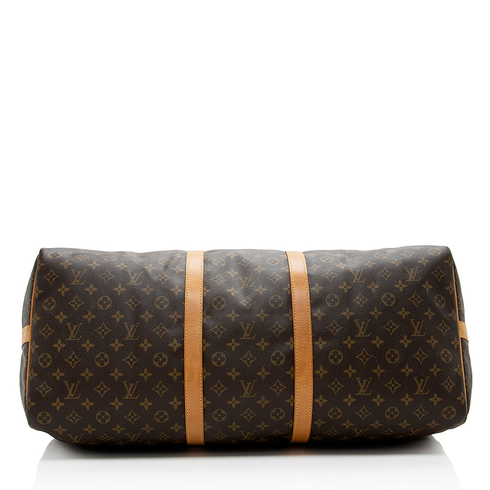 Louis Vuitton Vintage Monogram Canvas Keepall Bandouliere 60 Duffel Bag - image 4
