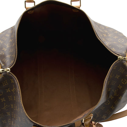 Louis Vuitton Vintage Monogram Canvas Keepall Bandouliere 60 Duffel Bag - image 6