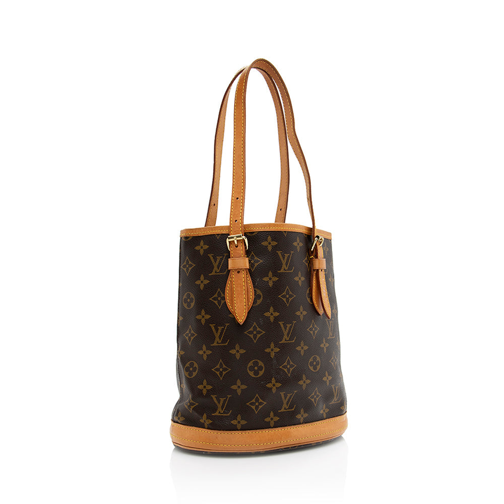 Louis Vuitton Vintage Monogram Canvas Petit Bucket Tote - photo 2