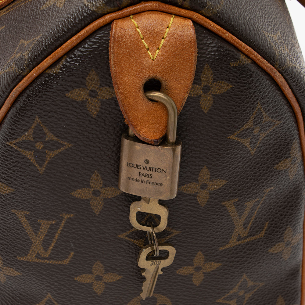 Louis Vuitton Vintage Monogram Canvas Speedy 25 Satchel - image 11