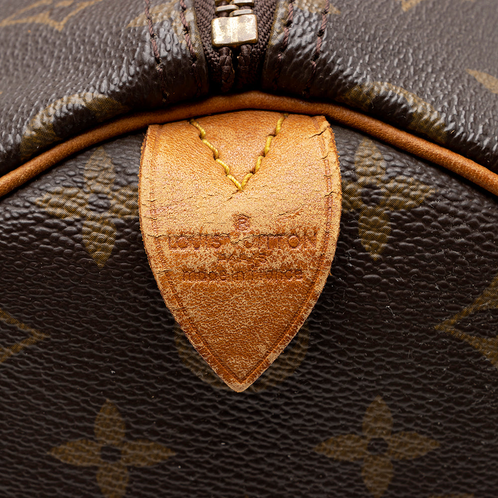 Louis Vuitton Vintage Monogram Canvas Speedy 30 Satchel - image 8