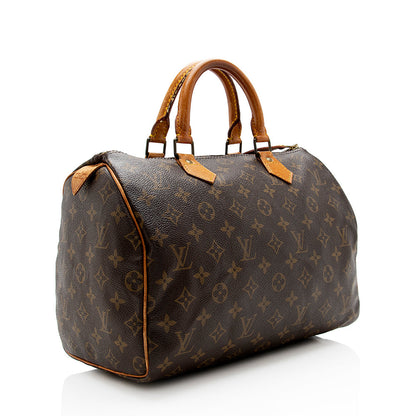 Louis Vuitton Vintage Monogram Canvas Speedy 30 Satchel - photo 2