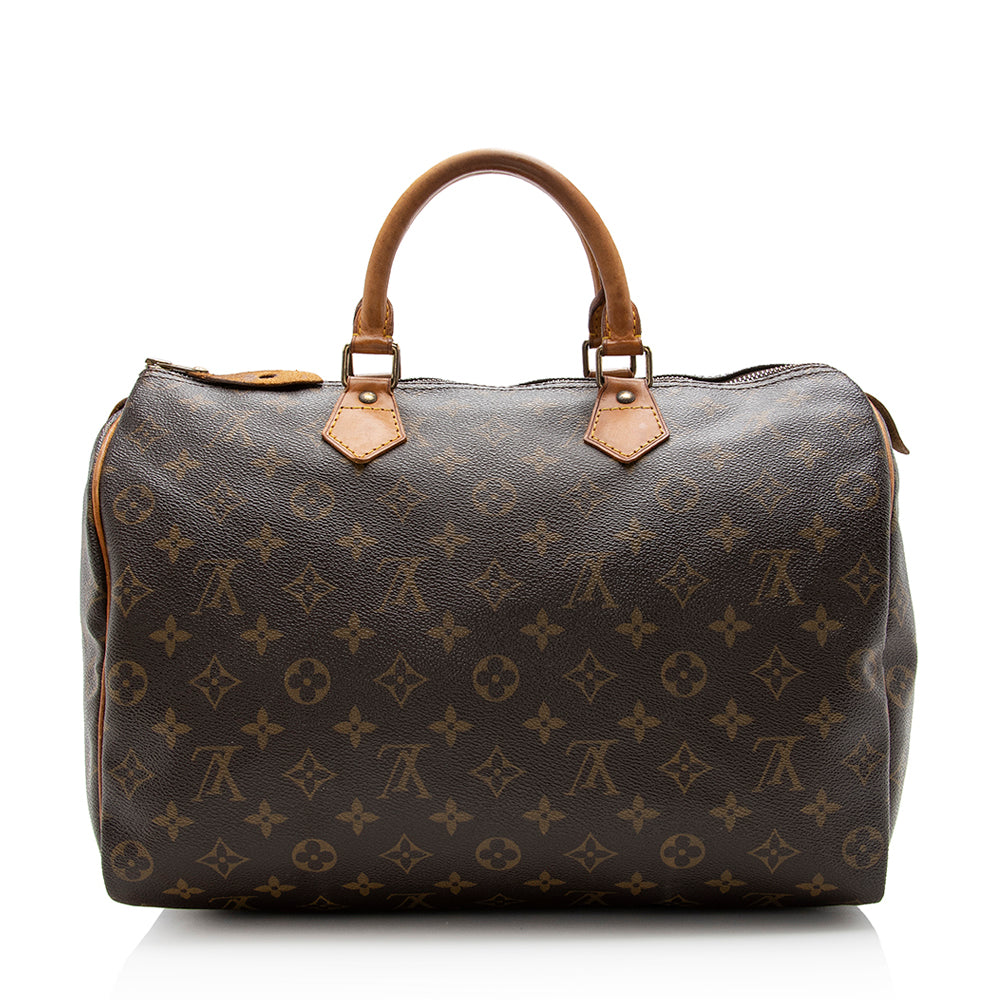 Louis Vuitton Vintage Monogram Canvas Speedy 35 Satchel - image 3