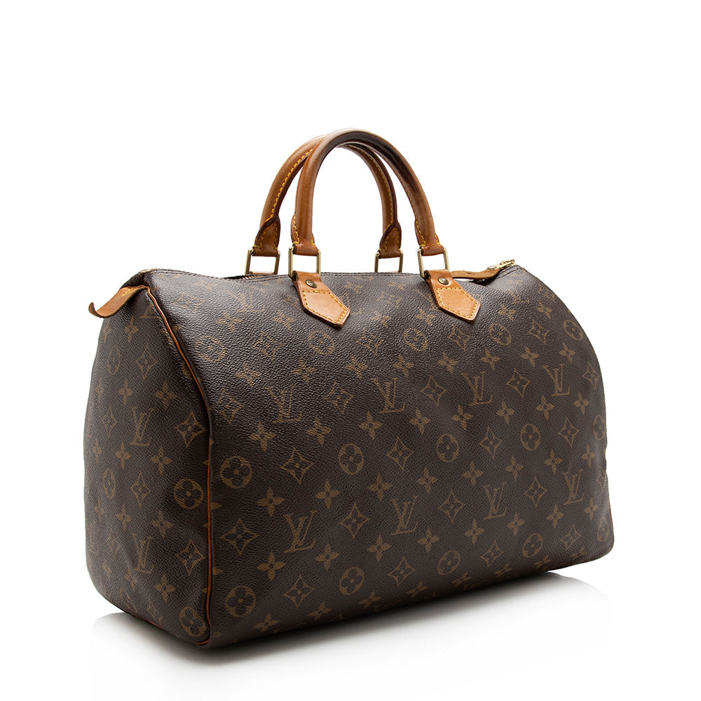 Louis Vuitton Vintage Monogram Canvas Speedy 35 Satchel - image 2